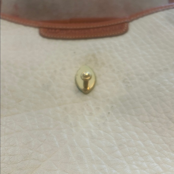 Vintage Dooney & Bourke AWL Calvary Spectator Taupe Brown Leather Crossbody Bag - Picture 6 of 9